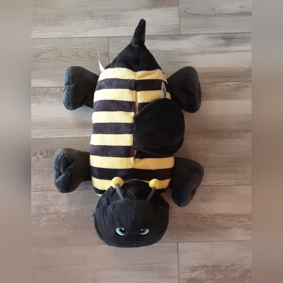 Stuffies Bumble Bee RARE Plush Large 2011 Stuffed Animal EUC Pockets Zip - Picture 1 of 7